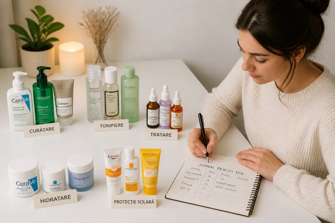 identificarea produsului problematic din rutina de skincare