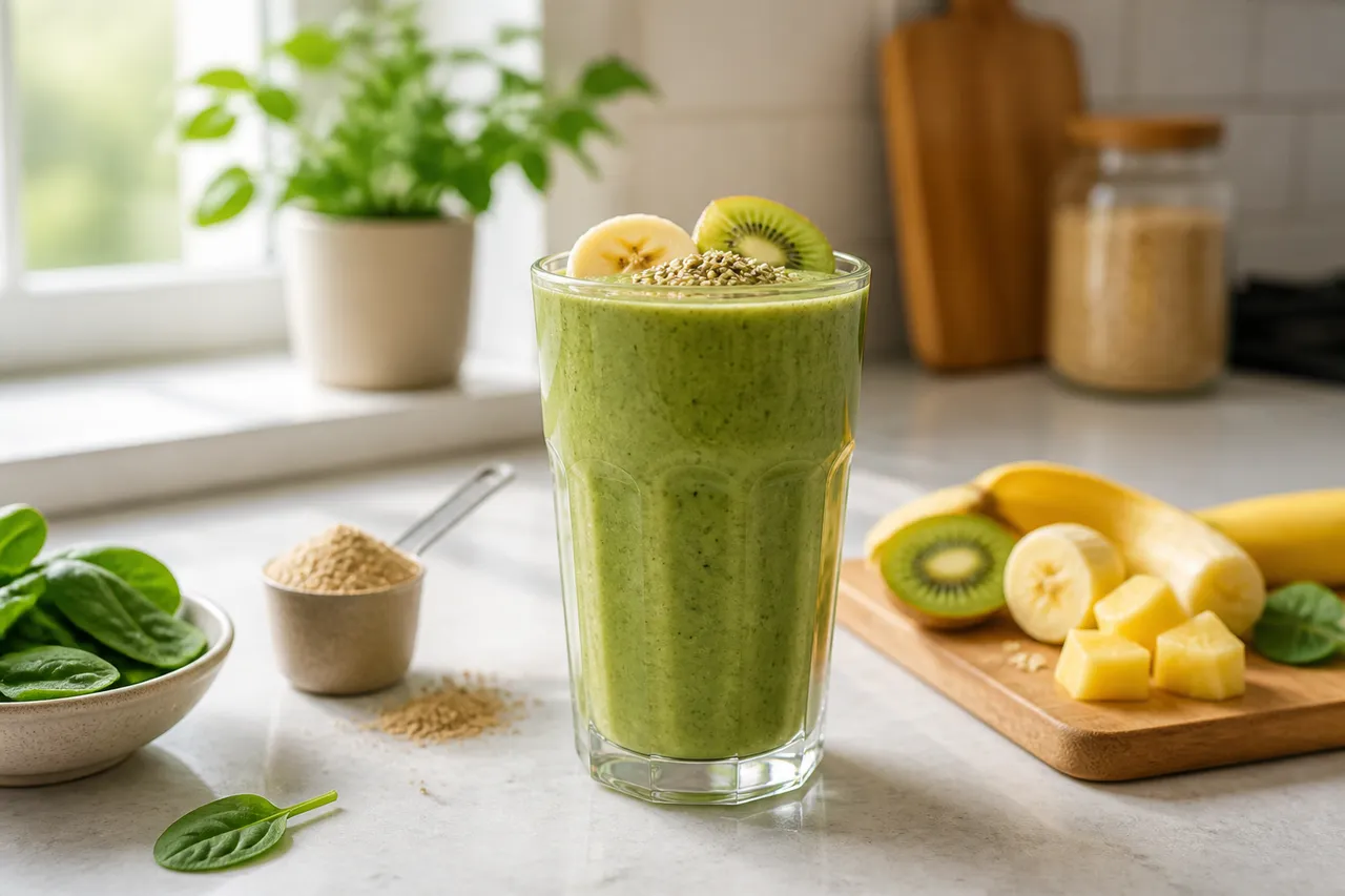 smoothie proteic dimineață fără ouă