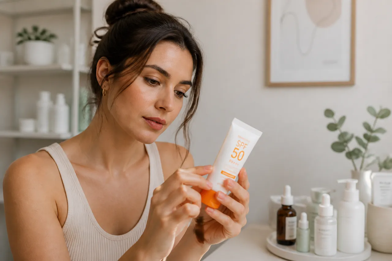 SPF 50 pentru față accesibil cu protecție UVA și UVB